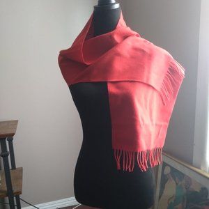 Vintage Red Cashmere Scarf | Size OS
